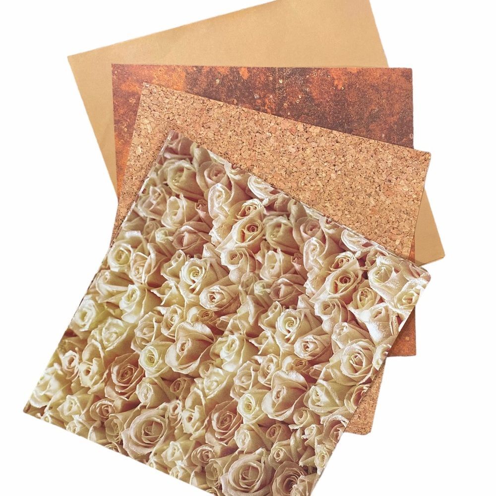 Earthtone Scrapbook Paper 12" x 12" 4 Different Designs Paper Crafts